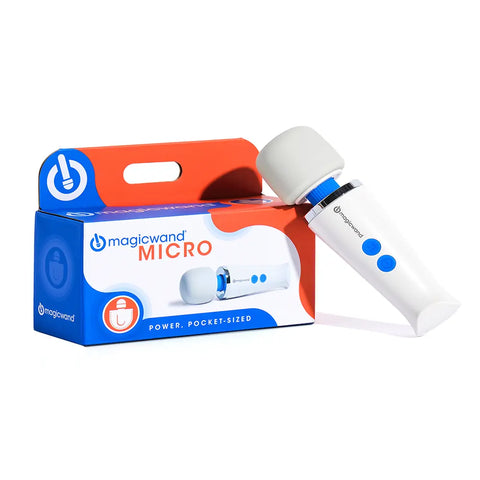 Magic Wand Micro and its box product picture against a white background.